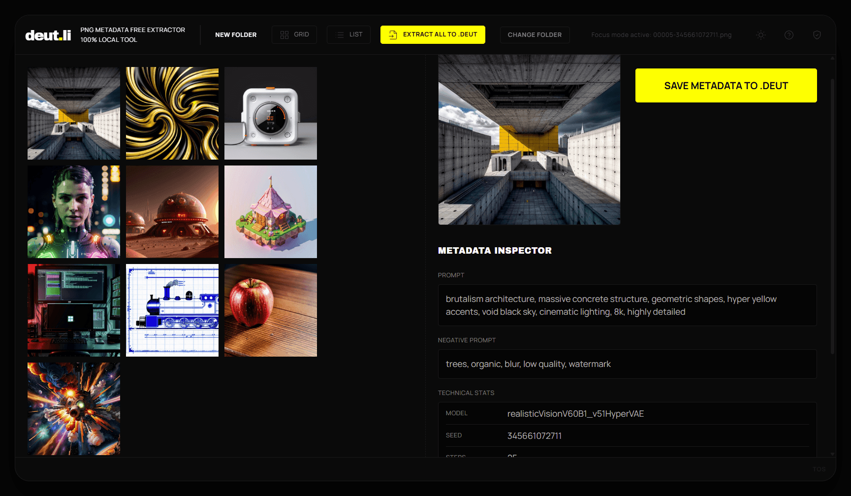 DEUTLI Extractor Interface